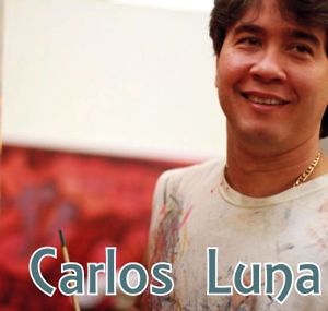 Carlos Luna working in his studio