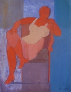 Mujer en Rojo