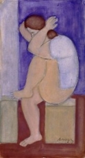 Mujer sobre Taburete